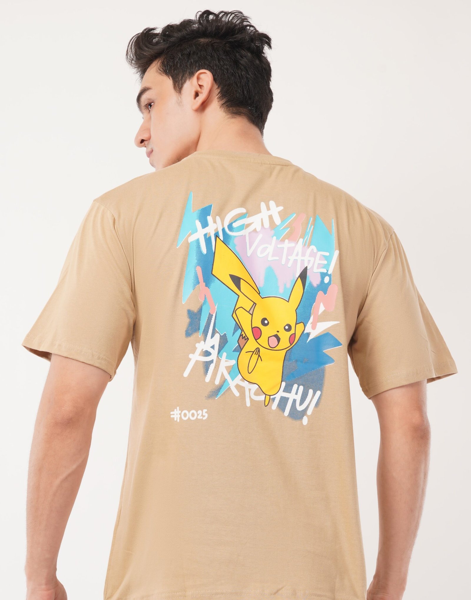 men beige anime graphic oversized t shirt | electric style streetwear tee men beige anime graphic oversized t shirt | electric style streetwear tee