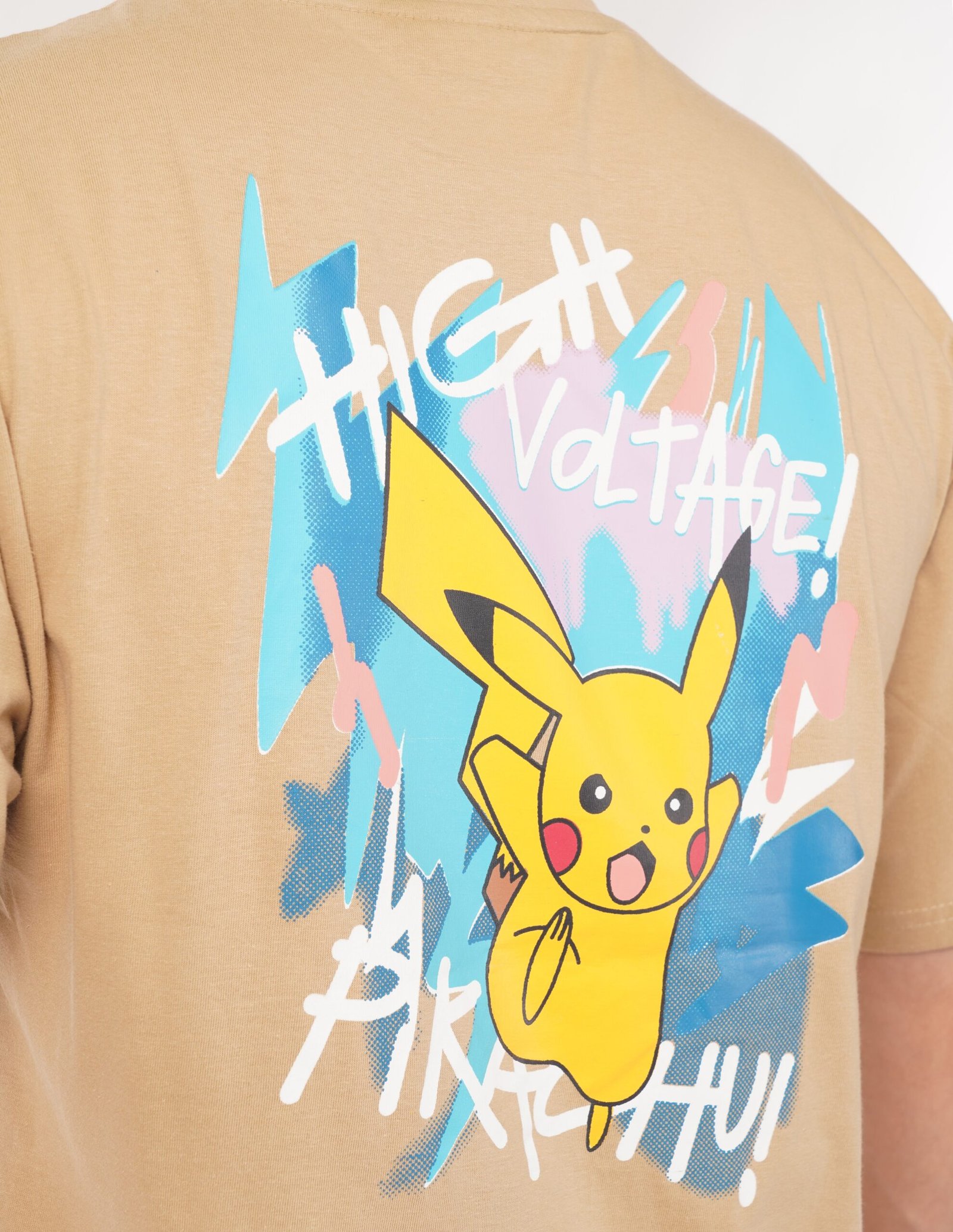 men beige anime graphic oversized t shirt | electric style streetwear tee men beige anime graphic oversized t shirt | electric style streetwear tee